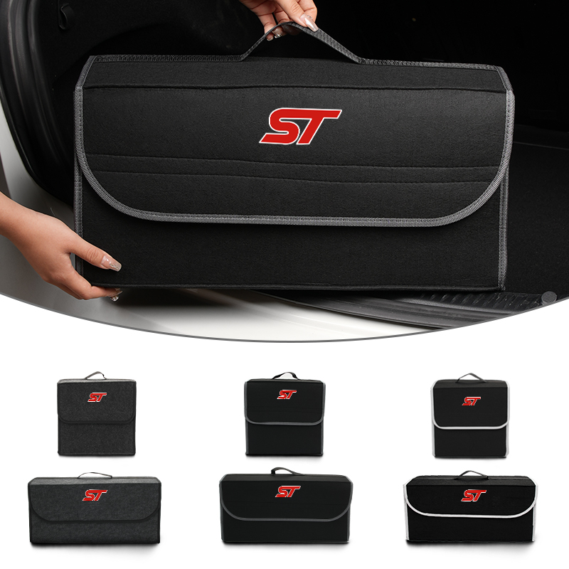 Car Trunk Organizer Foldable Storage Box - กล่องเก็บของท้ายรถแบบพับได้ สำหรับ Ford MK2 ST Racing