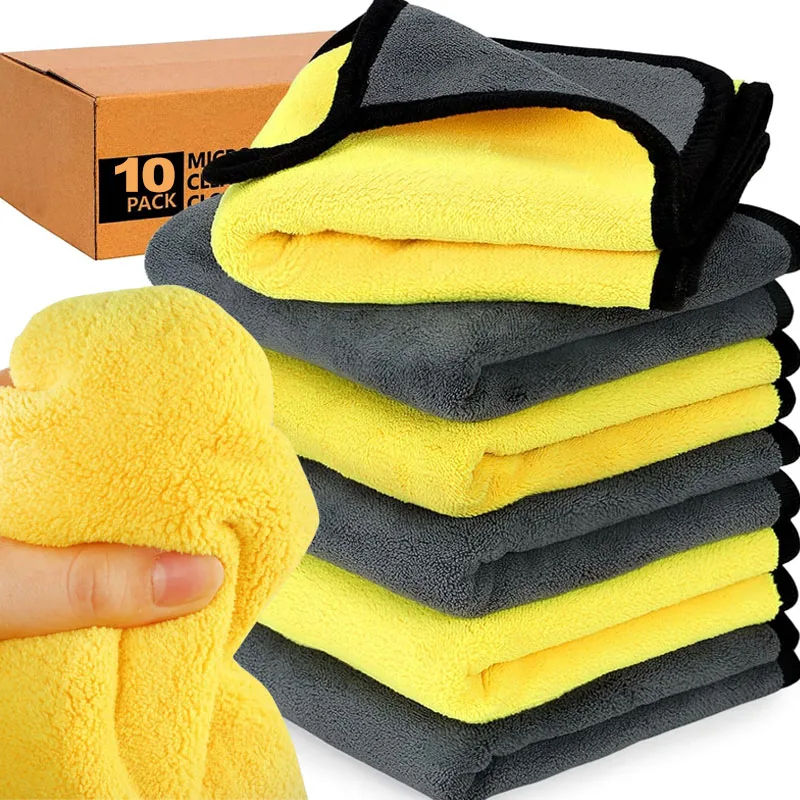 Microfiber Car Drying Towel Super Absorbent - ผ้าเช็ดรถขายส่ง ผ้าไมโครไฟเบอร์หนานุ่ม ซึมซับน้ำได้ดี แห้งเร็ว สำหรับเช็ดกระจก กระจกมองข้าง