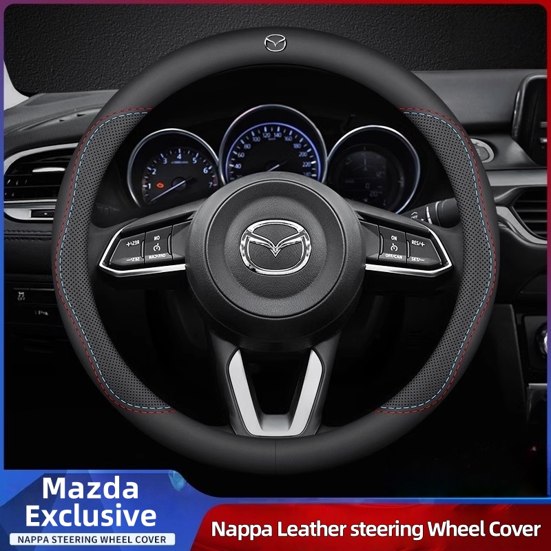 หนังพวงมาลัยรถพวงมาลัยรถ Anti  - Car Steering Wheel Cover Anti Slip Breathable บทวิจารณ์และราคา