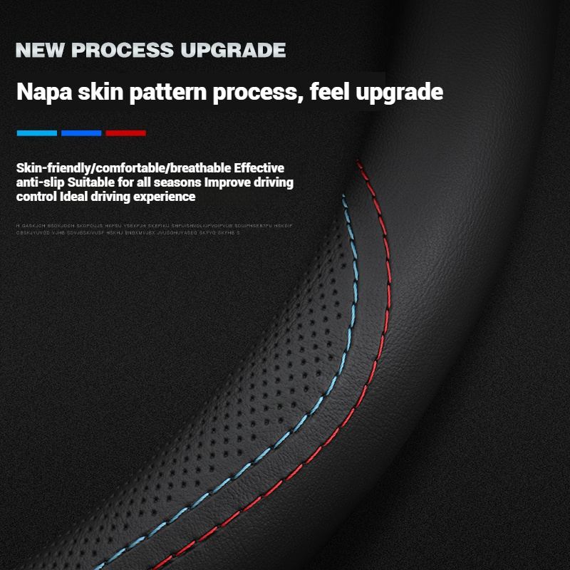 หนังพวงมาลัยรถพวงมาลัยรถ Anti  - Car Steering Wheel Cover Anti Slip Breathable บทวิจารณ์และราคา