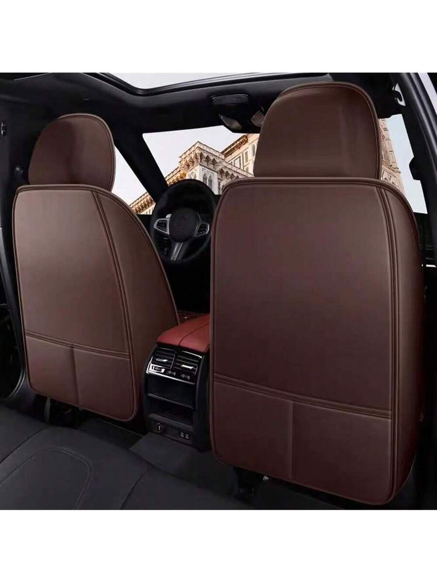 ฝาครอบเบาะรถยนต์หนัง PU ด้านหน - Leather Car Seat Covers Full Set Universal บทวิจารณ์และราคา