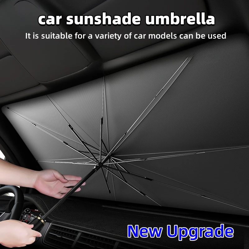 อุปกรณ์บังแดดกระจกรถยนต์แบบพับ - Car Sunshade Windshield Umbrella Foldable บทวิจารณ์และราคา