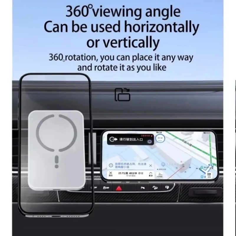 ที่ชาร์จไร้สายในรถยนต์แบบแม่เห - Wireless Car Charger Mount Fast Charging บทวิจารณ์และราคา