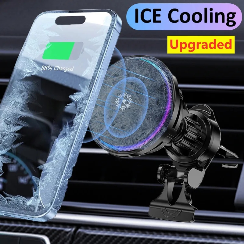 แท่นชาร์จแม่เหล็กสำหรับ iPhone - Wireless Car Charger Mount Fast Charging บทวิจารณ์และราคา