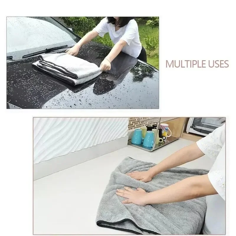 ผ้าขนหนูล้างรถไมโครไฟเบอร์ดูดซ - Microfiber Car Drying Towel Super Absorbent บทวิจารณ์และราคา