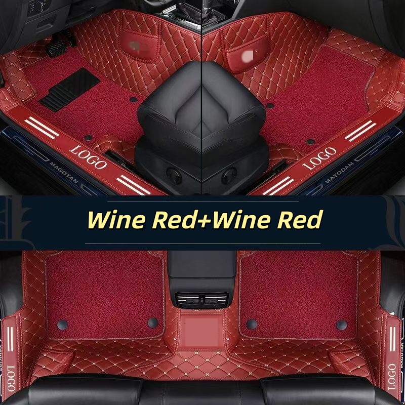 แผ่นรองพื้นรถยนต์หนัง PVC คุณภ - Car Floor Mats Universal Waterproof Leather บทวิจารณ์และราคา