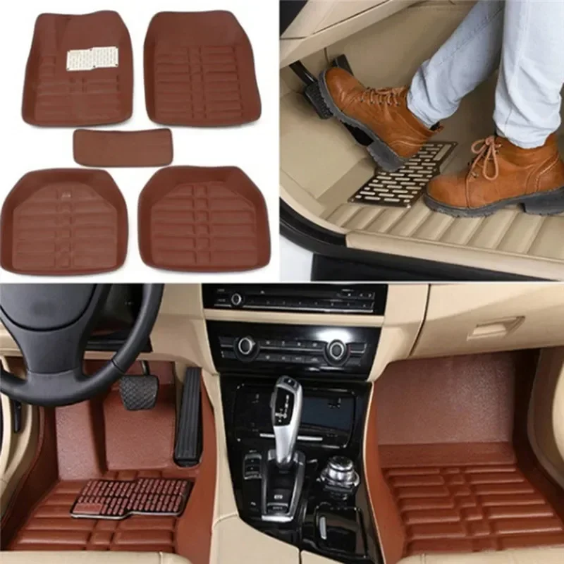 แผ่นรองพื้นรถยนต์กันน้ำคุณภาพพ - Car Floor Mats Universal Waterproof Leather บทวิจารณ์และราคา