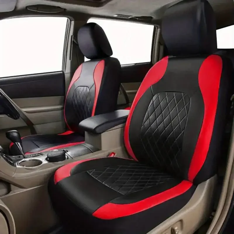 ชุดหุ้มเบาะรถยนต์หนังเทียมแบบส - Leather Car Seat Covers Full Set Universal บทวิจารณ์และราคา