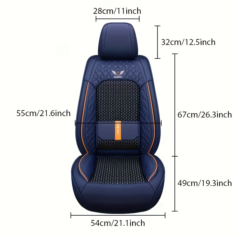 สำหรับ peugeot 206 w205 honda  - Leather Car Seat Covers Full Set Universal บทวิจารณ์และราคา