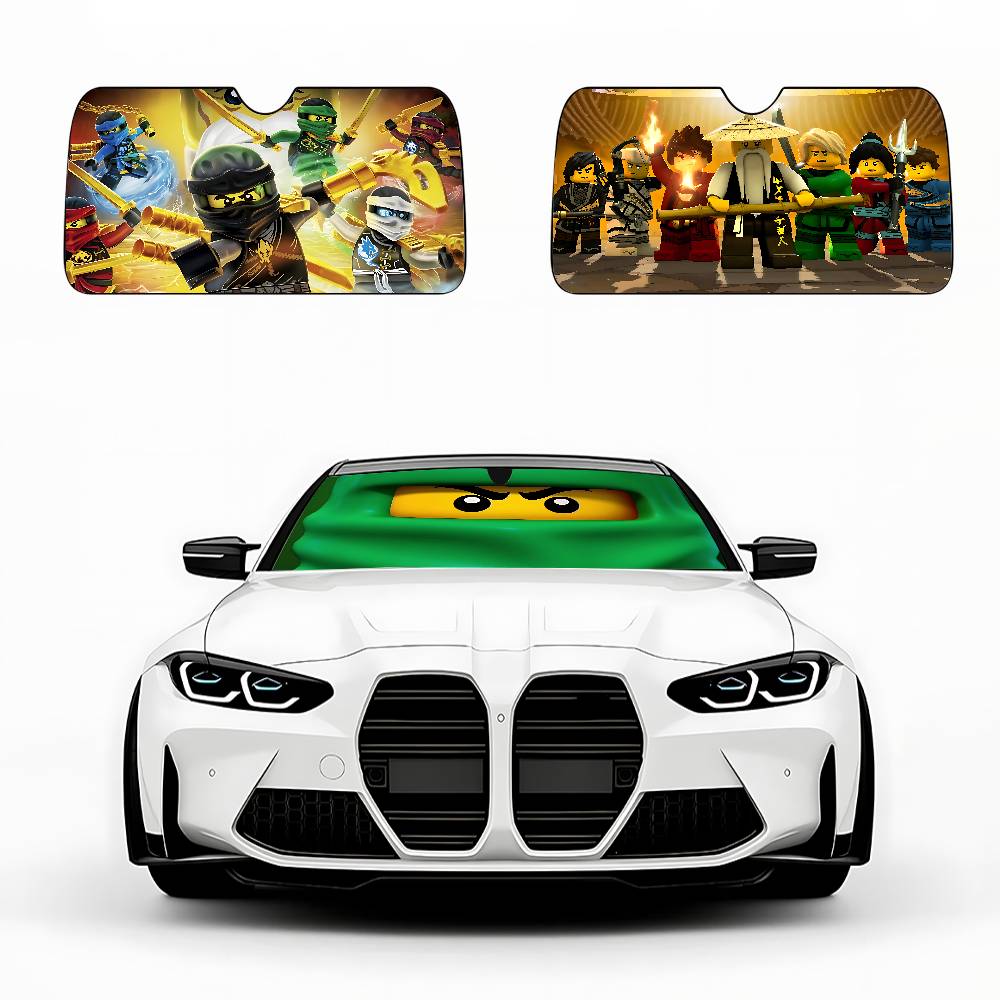 ม่านบังแดดหน้ารถลายการ์ตูนน่าร - Car Care บทวิจารณ์และราคา