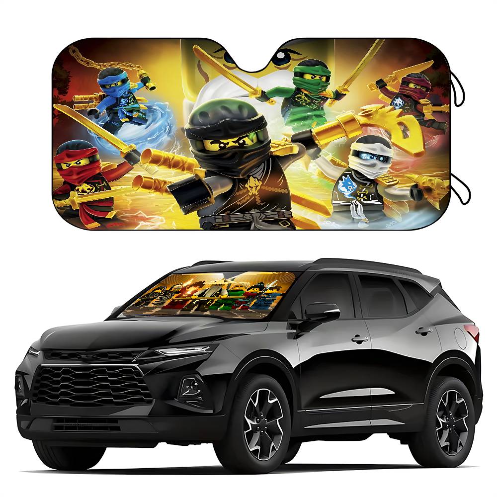 ม่านบังแดดหน้ารถลายการ์ตูนน่าร - Car Care บทวิจารณ์และราคา