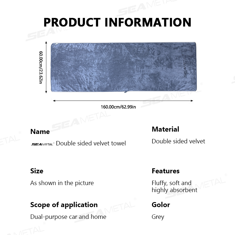 SEAMETAL ล้างรถผ้าขนหนูไมโครไฟ - Microfiber Car Drying Towel Super Absorbent บทวิจารณ์และราคา