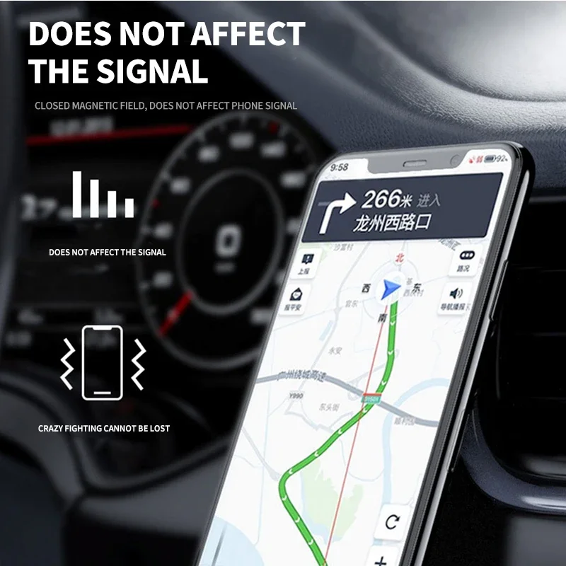 ที่วางโทรศัพท์ในรถยนต์ขนาดเล็ก - Magnetic Phone Holder For Car Vent บทวิจารณ์และราคา