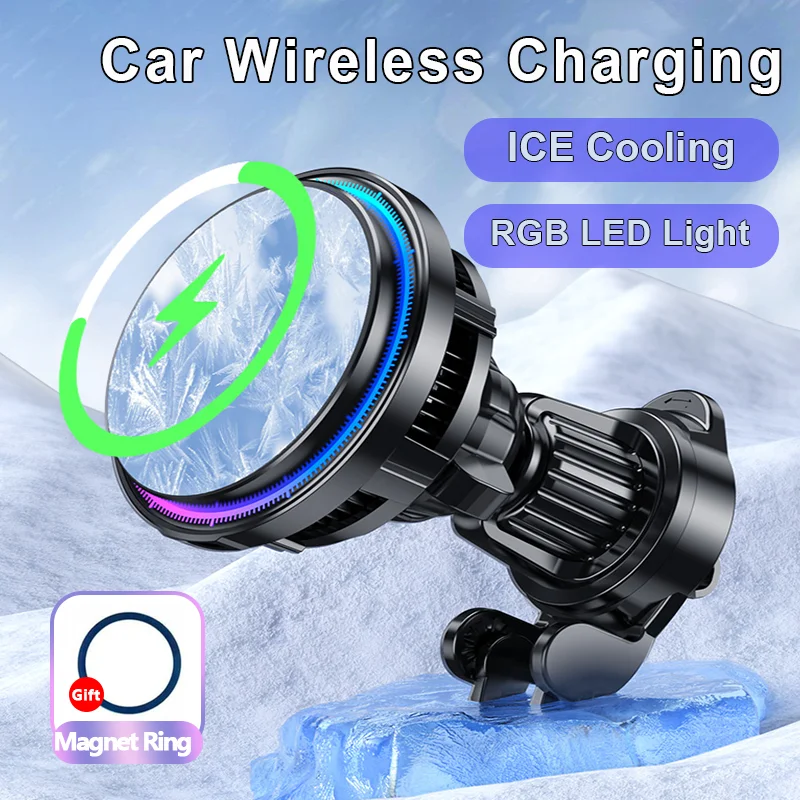 ICE Cooling Magnetic Wireless  - Wireless Car Charger Mount Fast Charging บทวิจารณ์และราคา