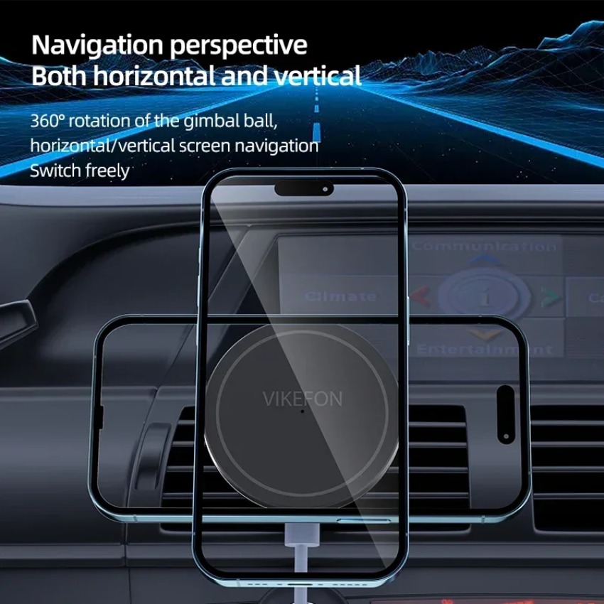 ที่ชาร์จไร้สายในรถยนต์ ที่วางโ - Magnetic Phone Holder For Car Vent บทวิจารณ์และราคา