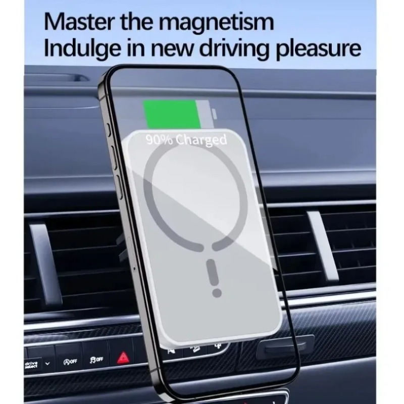 ที่ชาร์จไร้สายในรถยนต์แบบแม่เห - Wireless Car Charger Mount Fast Charging บทวิจารณ์และราคา