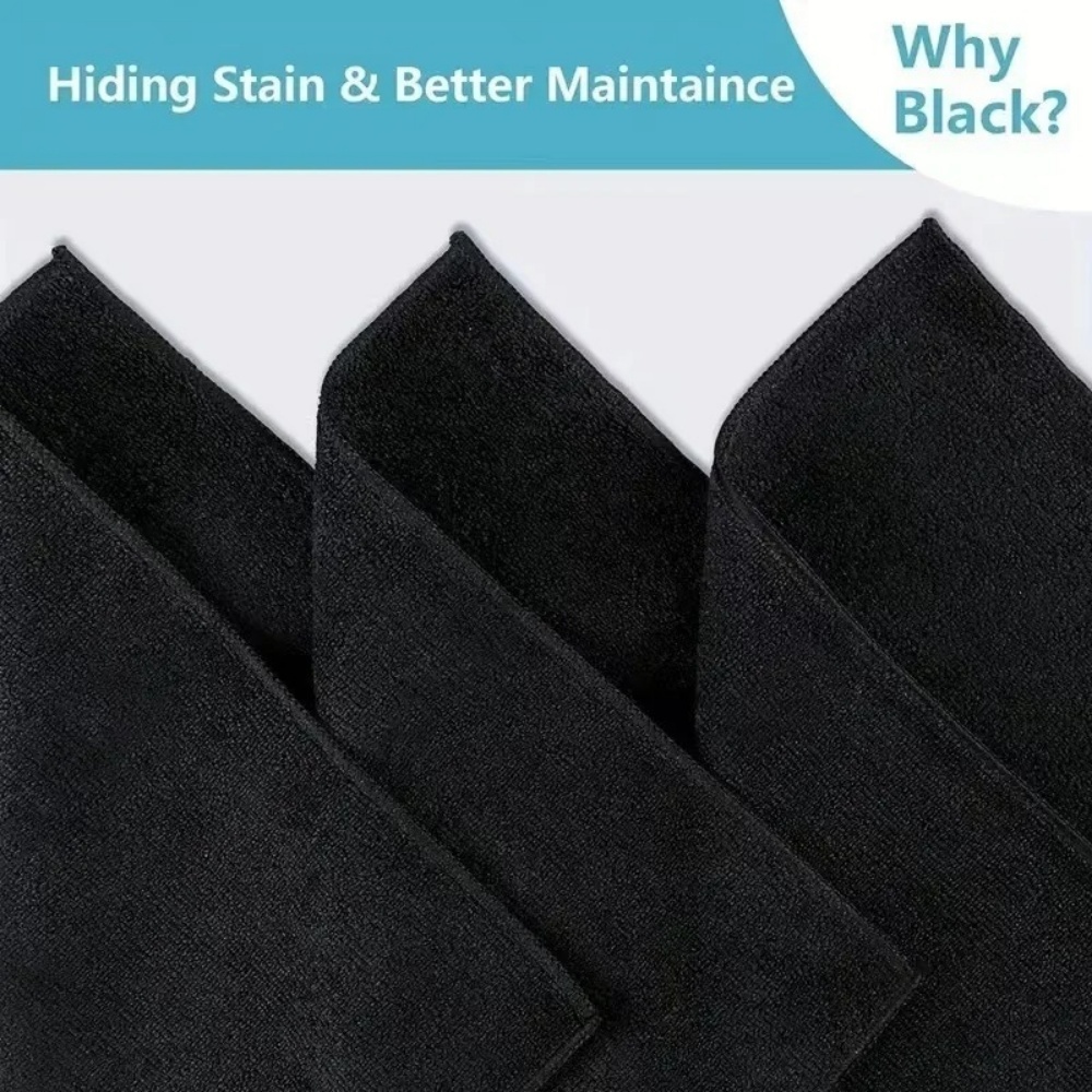 ผ้าไมโครไฟเบอร์สีดำ ผ้าเช็ดทำค - Microfiber Car Drying Towel Super Absorbent บทวิจารณ์และราคา