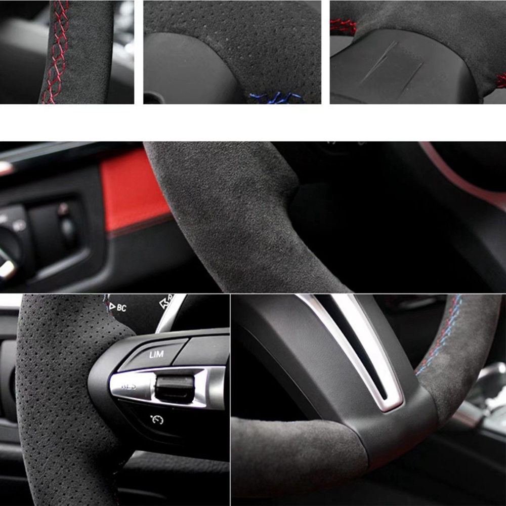 การปรับแต่งพวงมาลัยรถอุปกรณ์เส - Car Steering Wheel Cover Anti Slip Breathable บทวิจารณ์และราคา