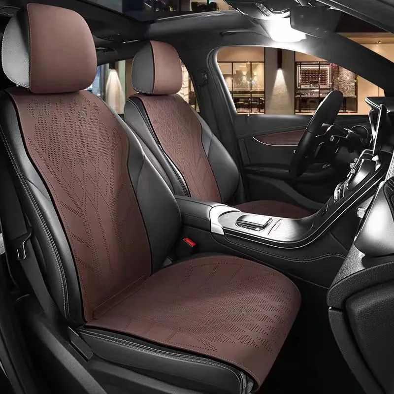ชุดหุ้มเบาะรถยนต์หนังกลับ 5 ที - Leather Car Seat Covers Full Set Universal บทวิจารณ์และราคา