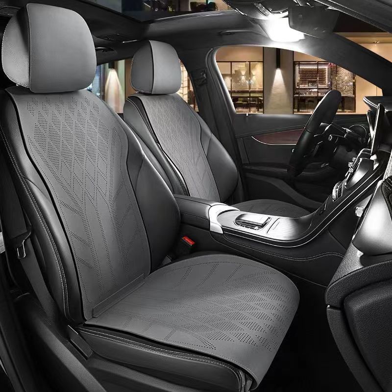 ชุดหุ้มเบาะรถยนต์หนังกลับ 5 ที - Leather Car Seat Covers Full Set Universal บทวิจารณ์และราคา