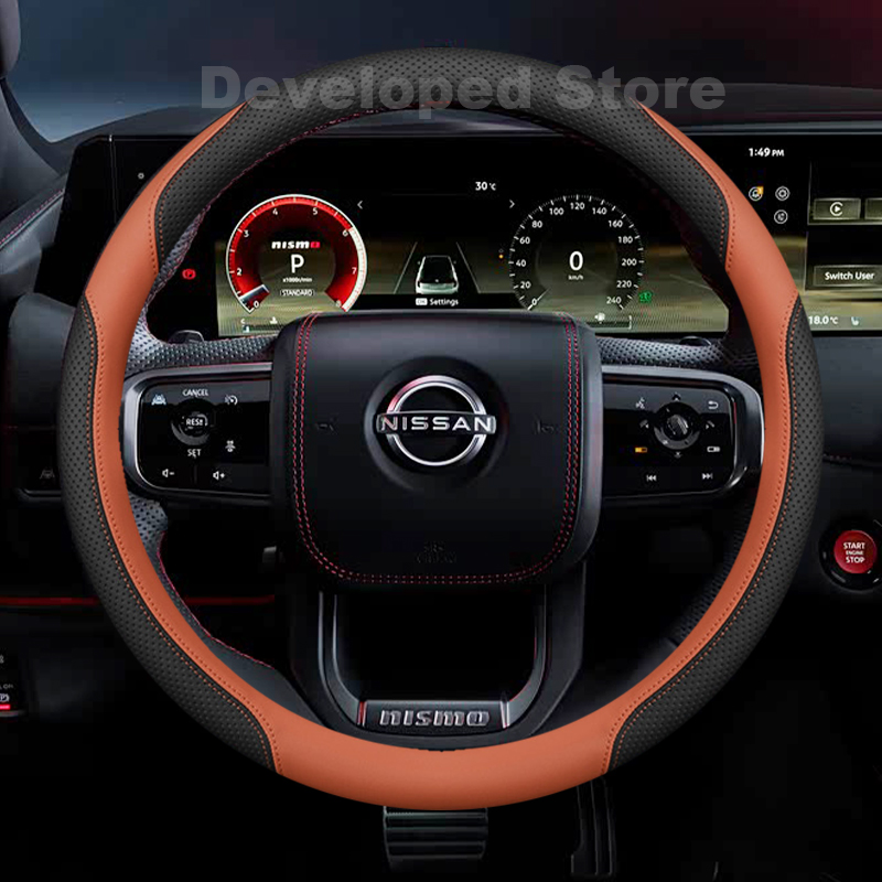 ฝาครอบพวงมาลัยรถยนต์สำหรับนิสส - Car Steering Wheel Cover Anti Slip Breathable บทวิจารณ์และราคา