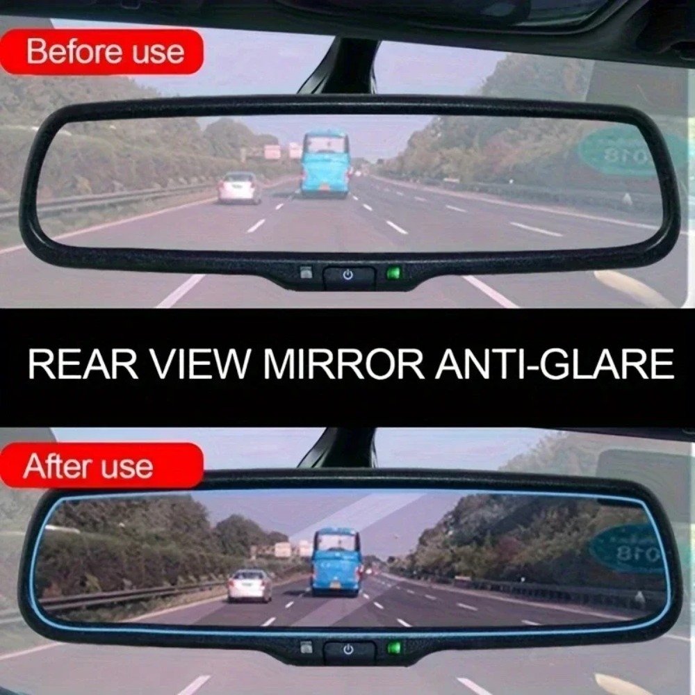 ฟิล์มกันแสงสะท้อนสำหรับกระจกมอ - Anti Glare Car Rearview Mirror Film บทวิจารณ์และราคา