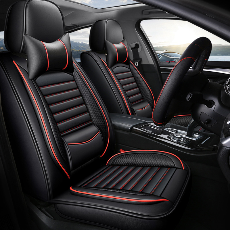 ชุดหรูหรารถยนต์สําหรับ Volkswa - Leather Car Seat Covers Full Set Universal บทวิจารณ์และราคา