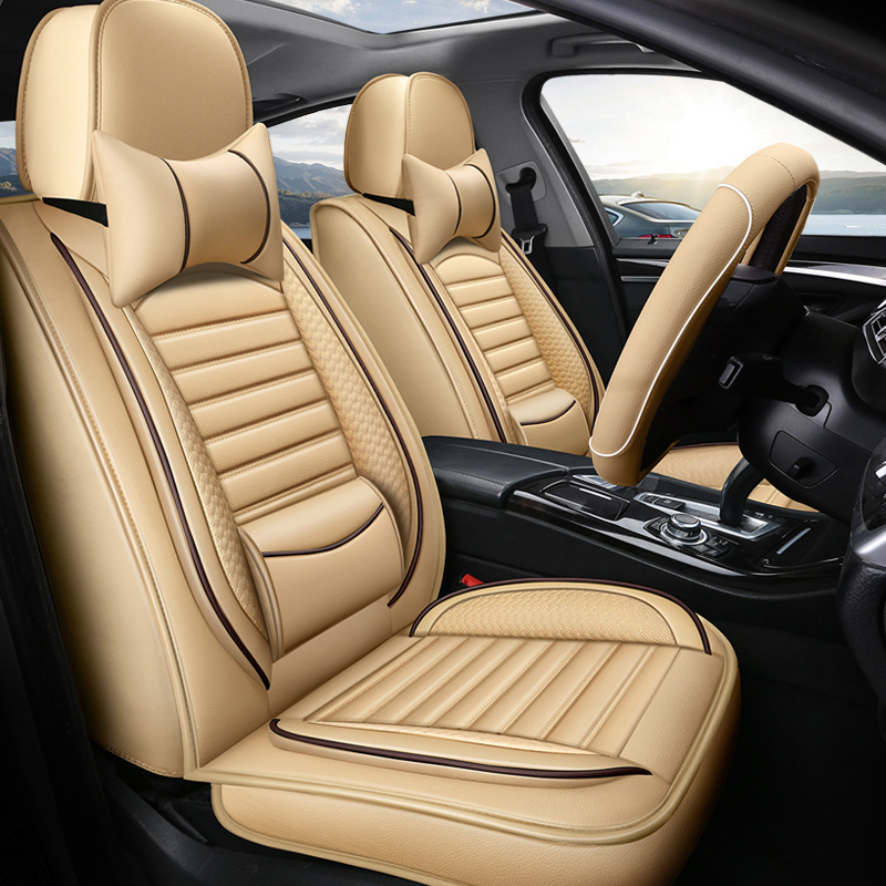ชุดหรูหรารถยนต์สําหรับ Volkswa - Leather Car Seat Covers Full Set Universal บทวิจารณ์และราคา