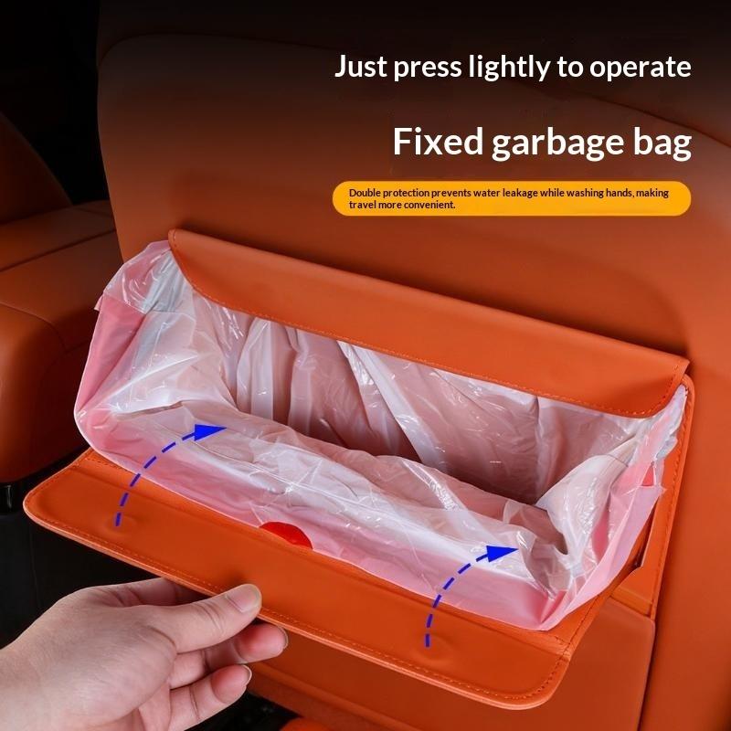 ถังขยะในรถยนต์กันน้ำแบบแม่เหล็ - Waterproof Car Trash Can With Lid บทวิจารณ์และราคา