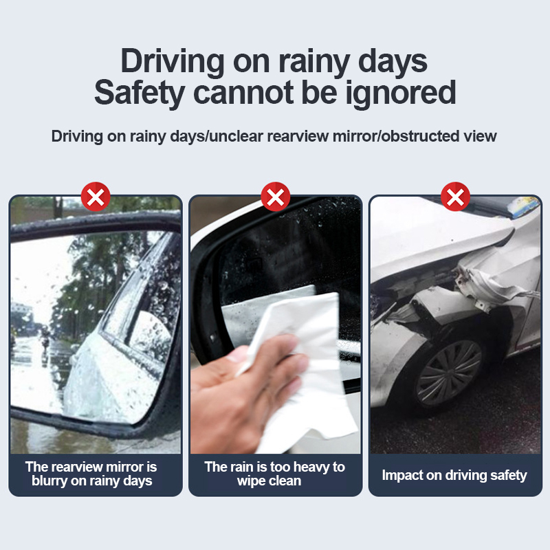 2 ชิ้นกระจกมองหลังรถยนต์ Rain  - Anti Glare Car Rearview Mirror Film บทวิจารณ์และราคา