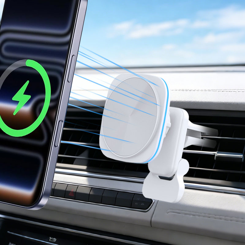 ที่ชาร์จไร้สายในรถยนต์แบบแม่เห - Magnetic Phone Holder For Car Vent บทวิจารณ์และราคา