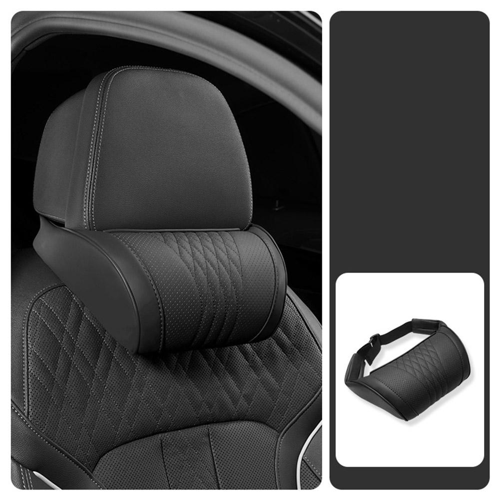 หมอนรองศีรษะในรถยนต์หนังแท้สุด - Memory Foam Car Neck Pillow Lumbar Support บทวิจารณ์และราคา