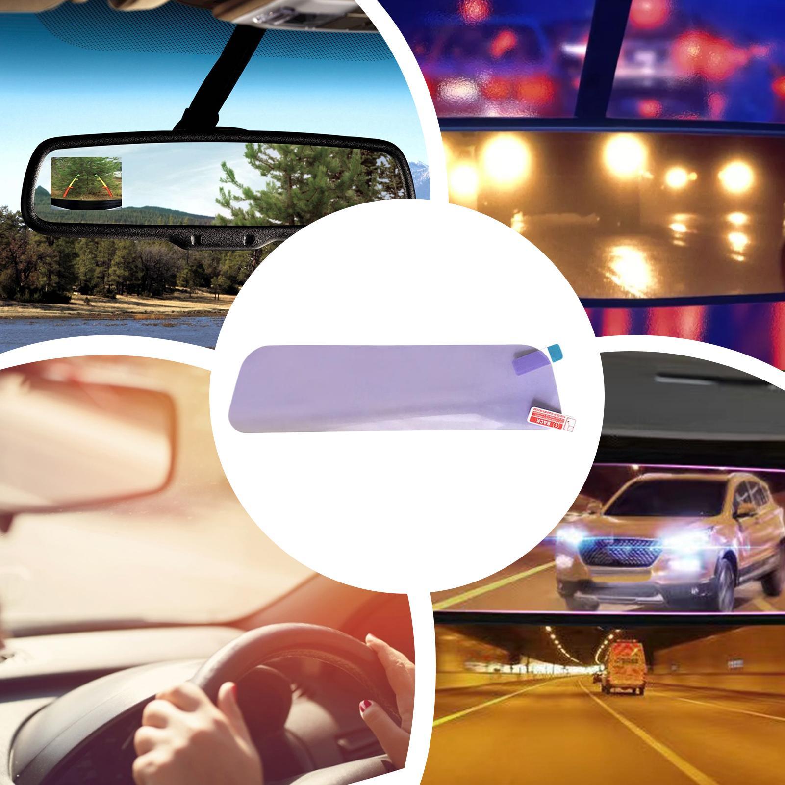 ฟิล์มสติกเกอร์ติดกระจกภายในรถย - Anti Glare Car Rearview Mirror Film บทวิจารณ์และราคา